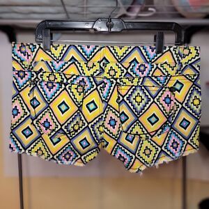 Hot Kiss Cici Shorts Neon Pattern - Size 11